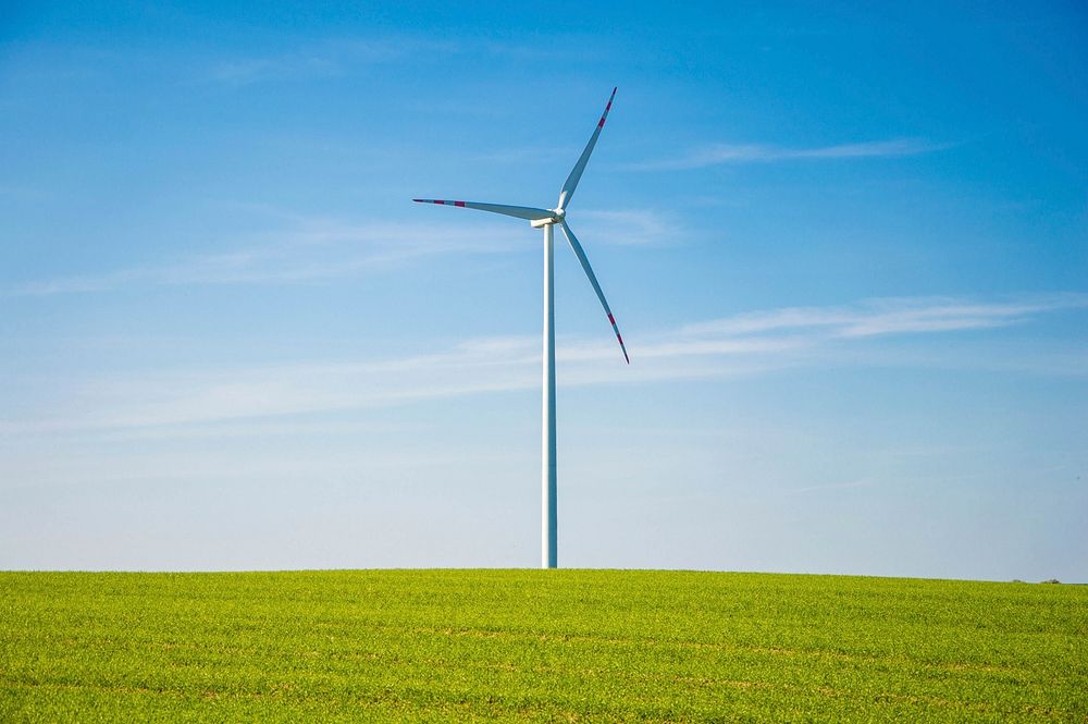 Free wind turbine image, public domain CC0 photo.