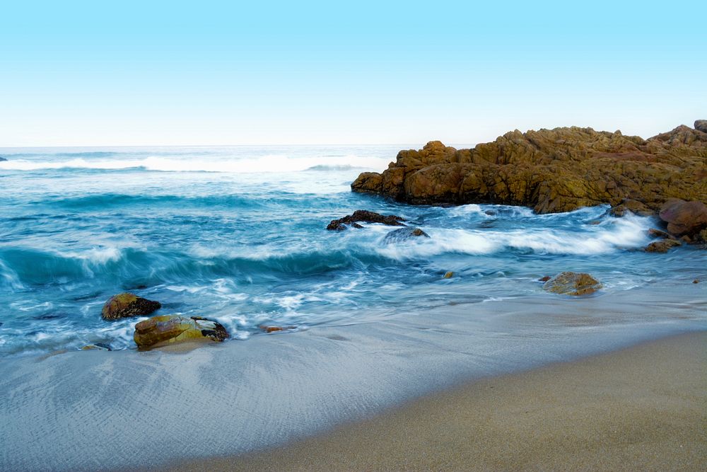 Water texture, waves, beach scenery photo , free public domain CC0 image.