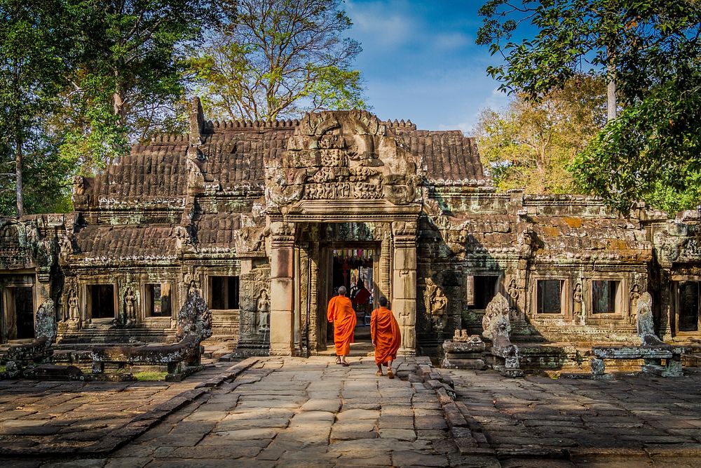 Free Angkor Wat, temple in Cambodia image, public domain tourism CC0 photo.