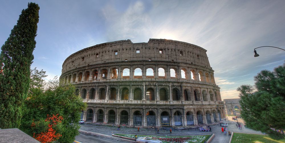Free Colosseum in Rome, Italy photo, public domain building CC0 image.