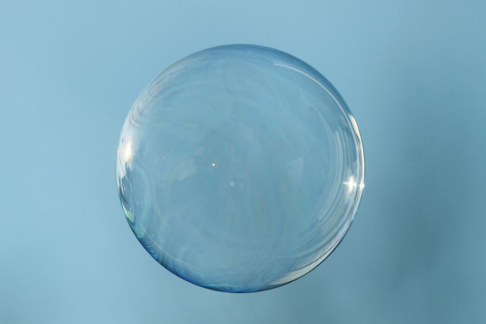 Free soap bubble photo, public domain circle CC0 image.