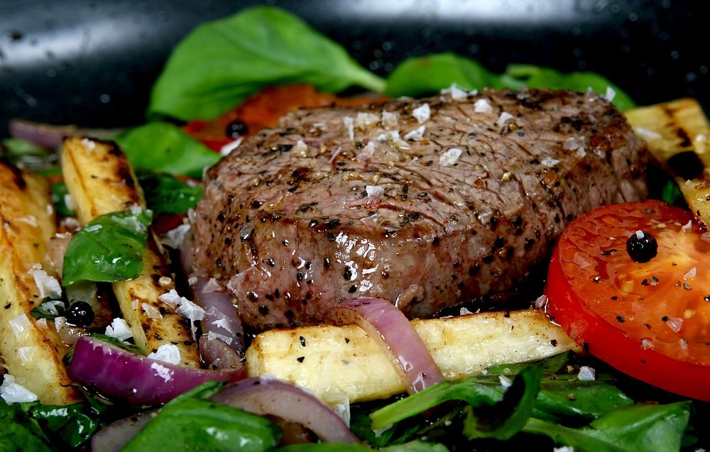 Free beef steak photo, public domain food CC0 image.