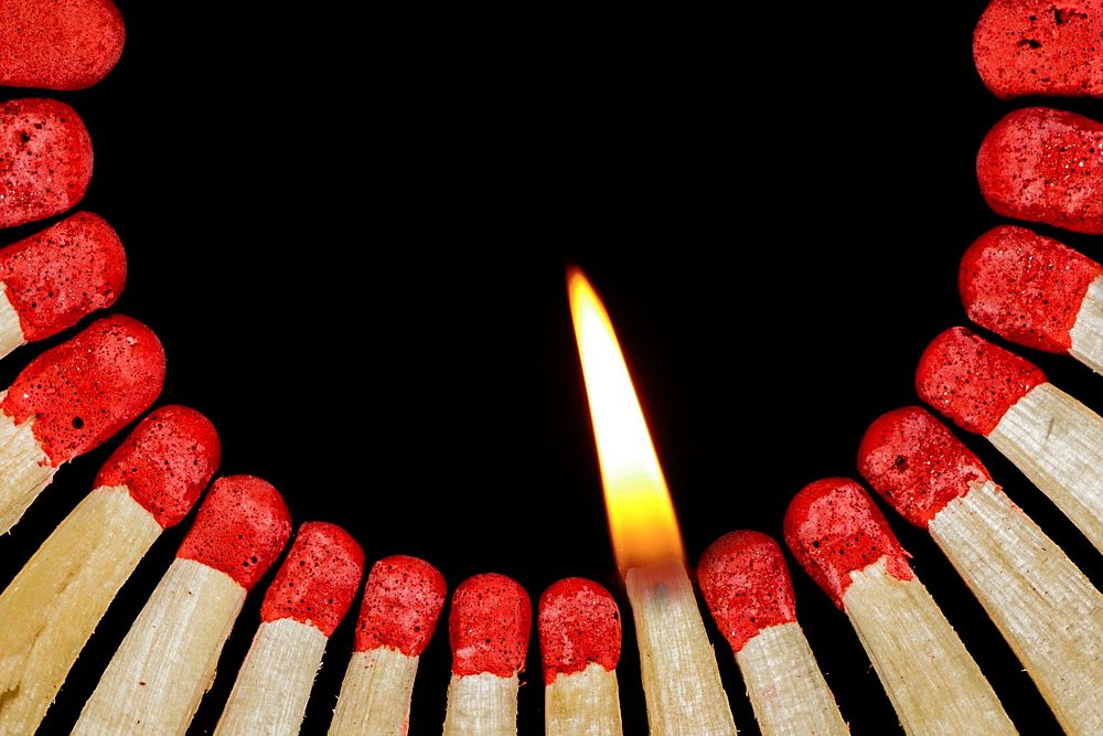 Free red matchstick image, public domain CC0 photo.