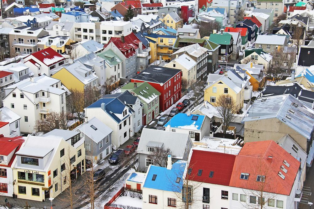 Free Reykjavik Colorful houses image, public domain CC0 photo.