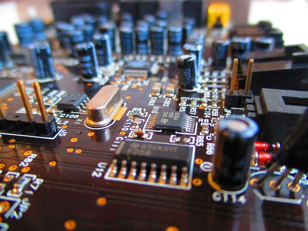 Free circuit board image, public domain CC0 photo.
