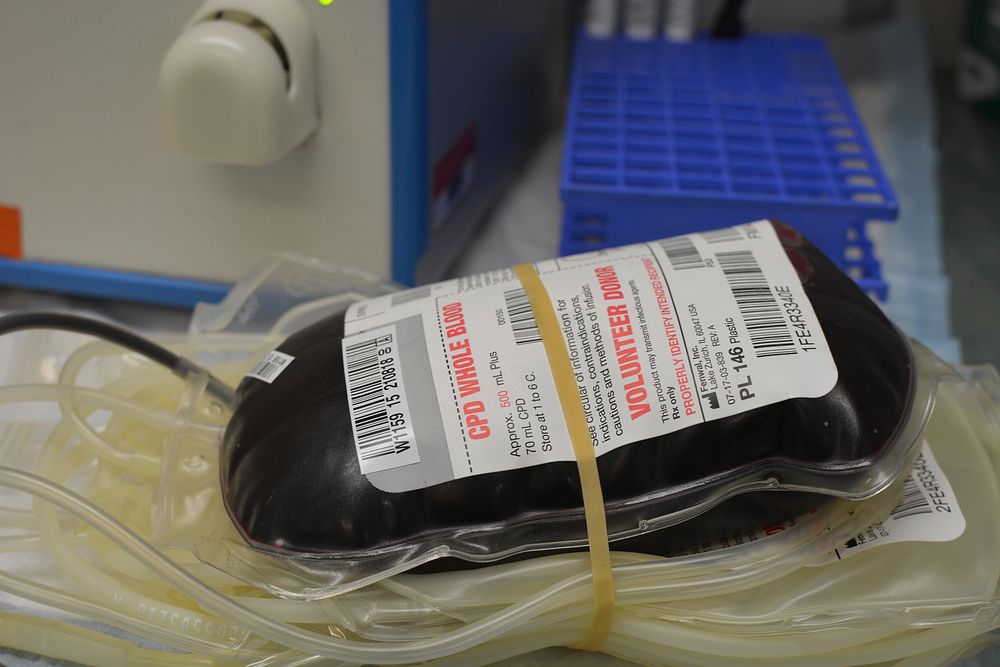 Free blood donation bag image, public domain CC0 photo.