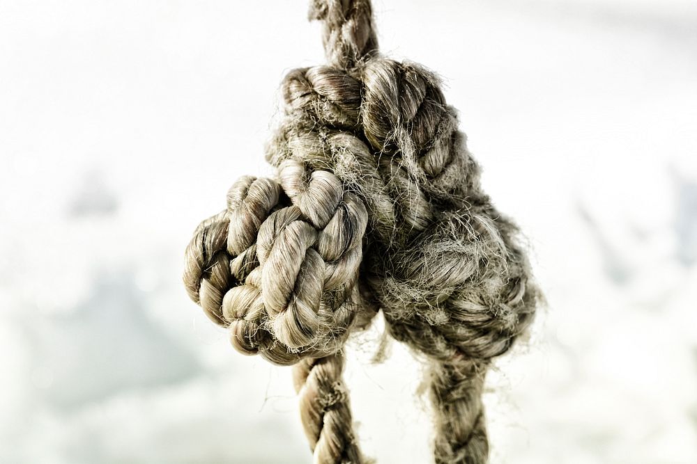 Free tangled rope closeup image, public domain CC0 photo.