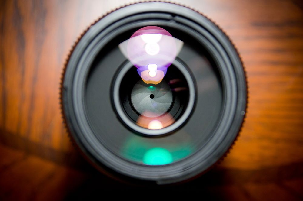 Free camera lens image, public domain photography equipment CC0 photo.