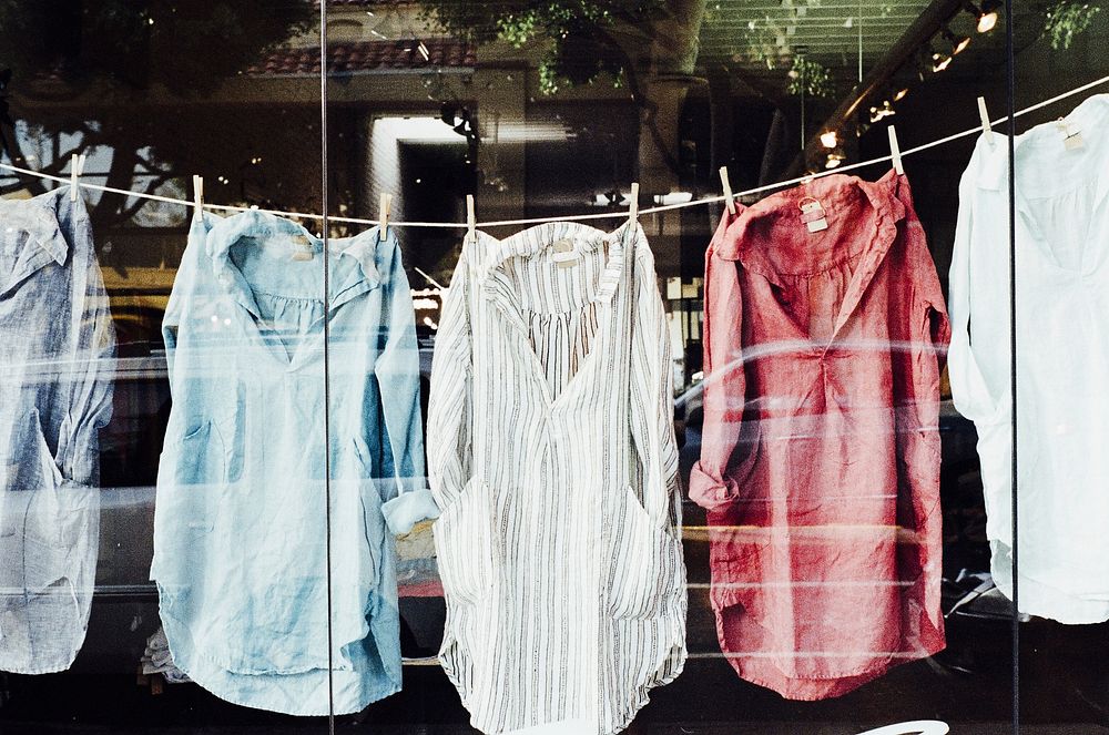 Free hang drying shirts image, public domain CC0 photo.