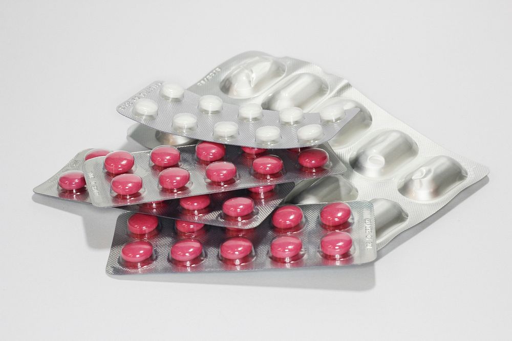 Free medicine pill packs photo, public domain medical CC0 image.