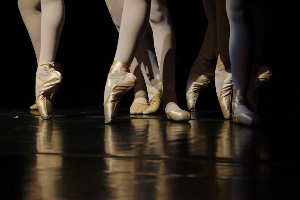 Free closeup on ballerina feet photo, public domain dance CC0 image.