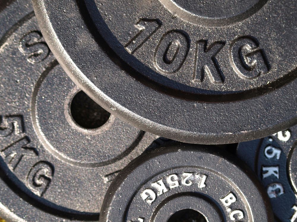 Free weight plate image, public domain CC0 photo.