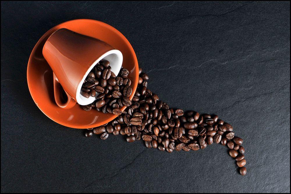 Free coffee beans photo, public domain drink CC0 image.