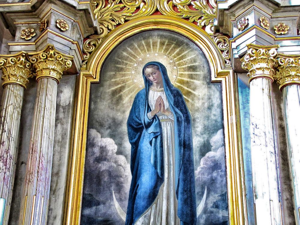 Free Virgin Mary image, public domain Catholic CC0 photo.