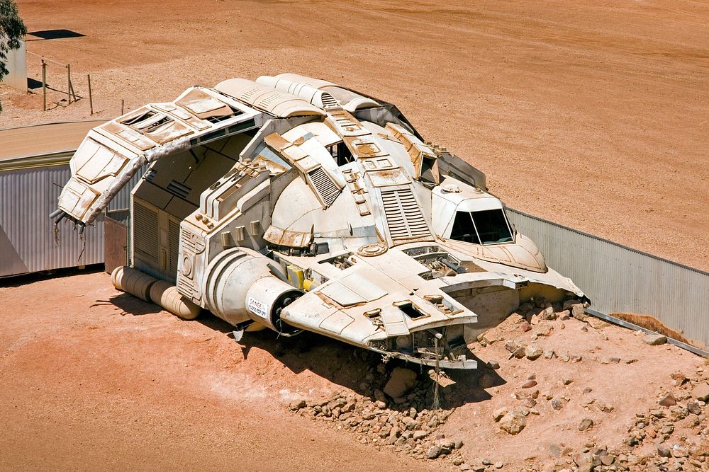 Star Wars spaceship, Australia, 03/07/2017.