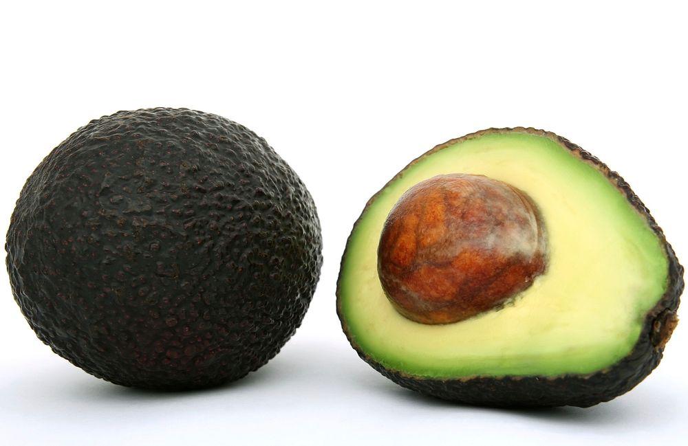 Free fresh avocado cut up in half photo, public domain CC0 image.