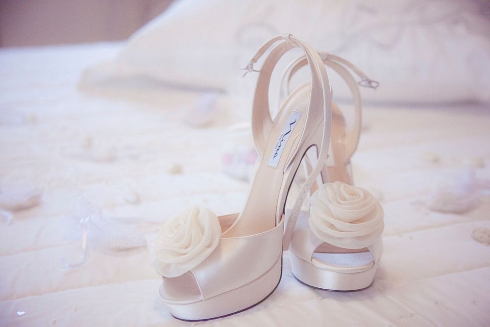 Free bridal shoe public domain CC0 photo.
