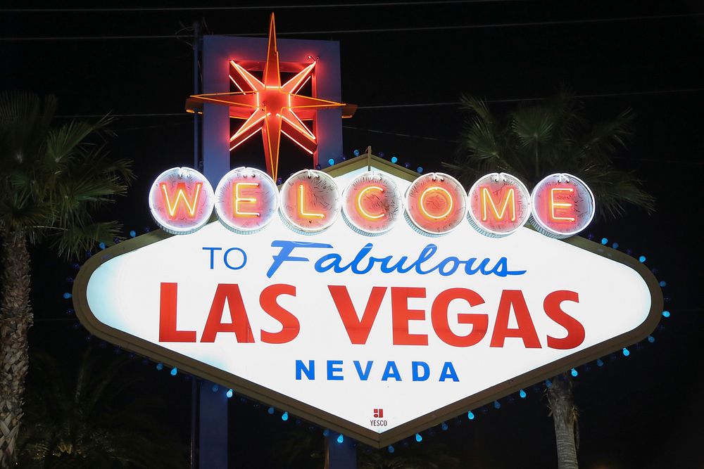 Free Las Vegas sign image, public domain CC0 photo.