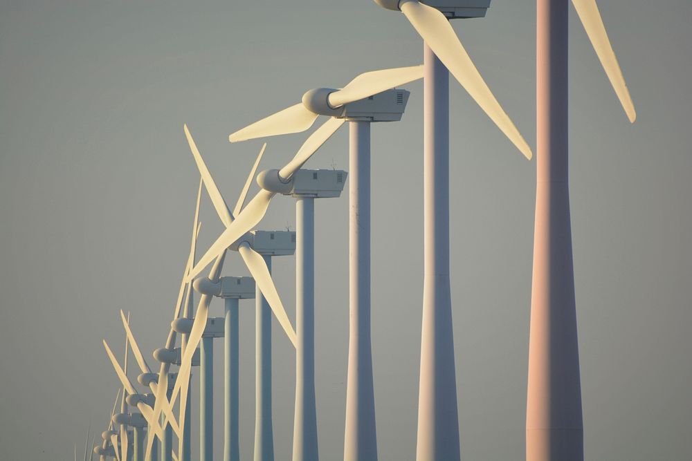 Free wind turbine image, public domain alternative energy CC0 photo.