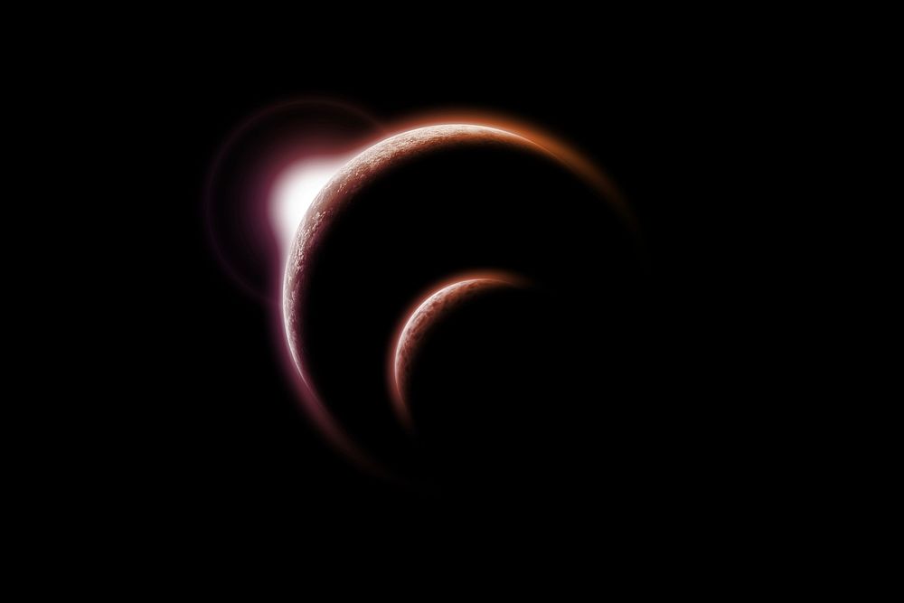 Solar eclipse, free public domain CC0 image.