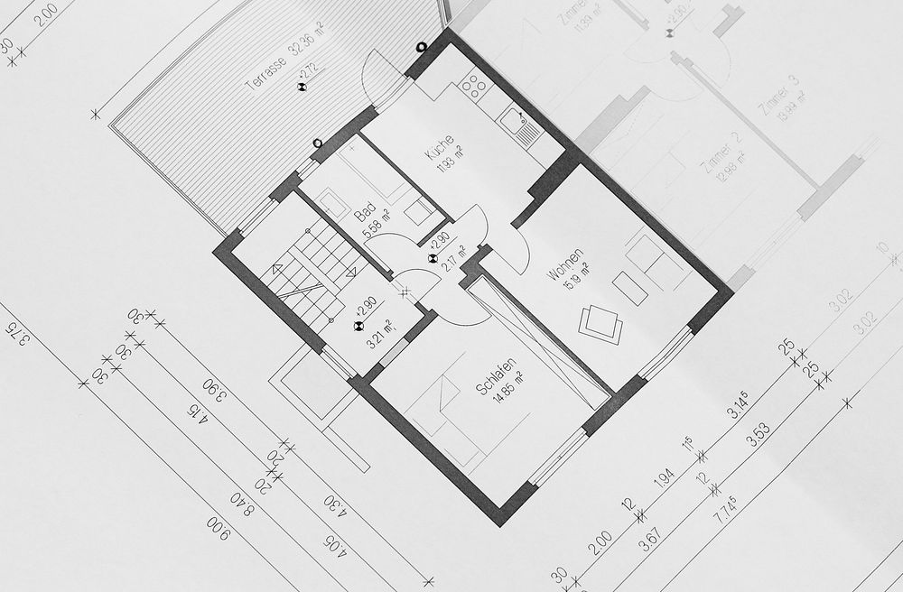 Floor plan char photo, free public domain CC0 image.