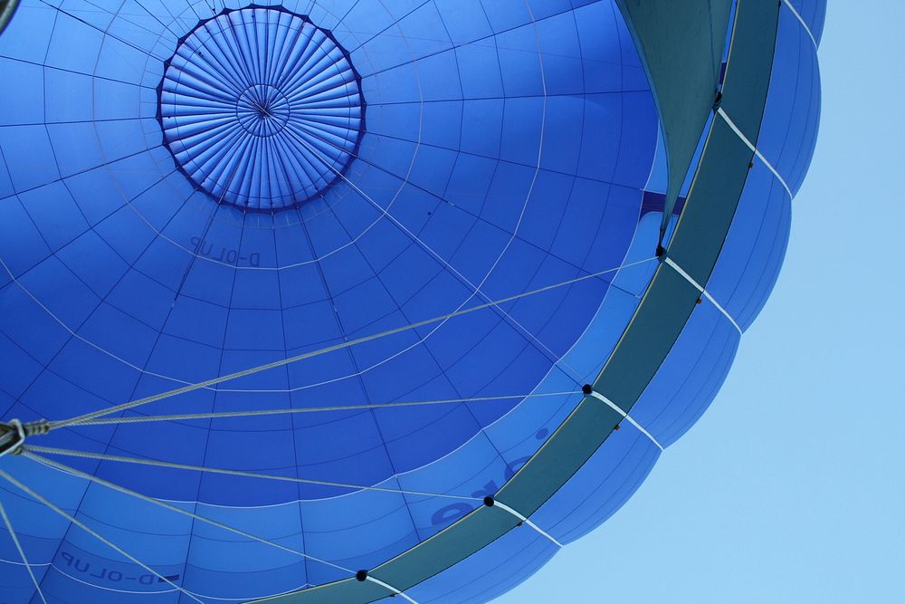 Free hot air balloon closeup image, public domain travel CC0 photo.