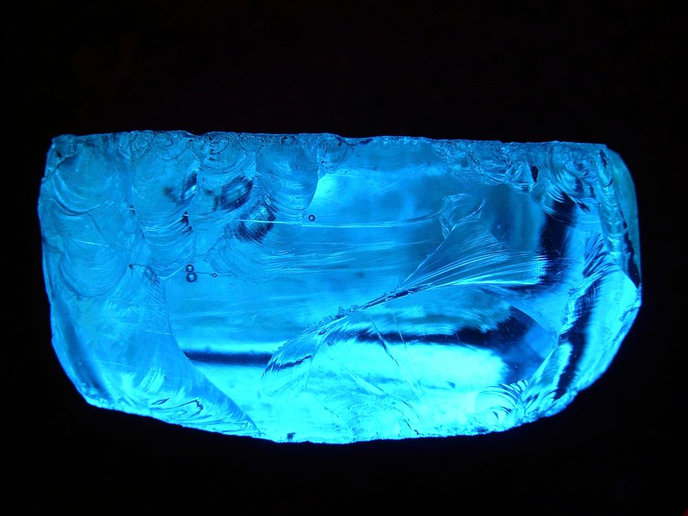 Free blue slag glass image, public domain CC0 photo.