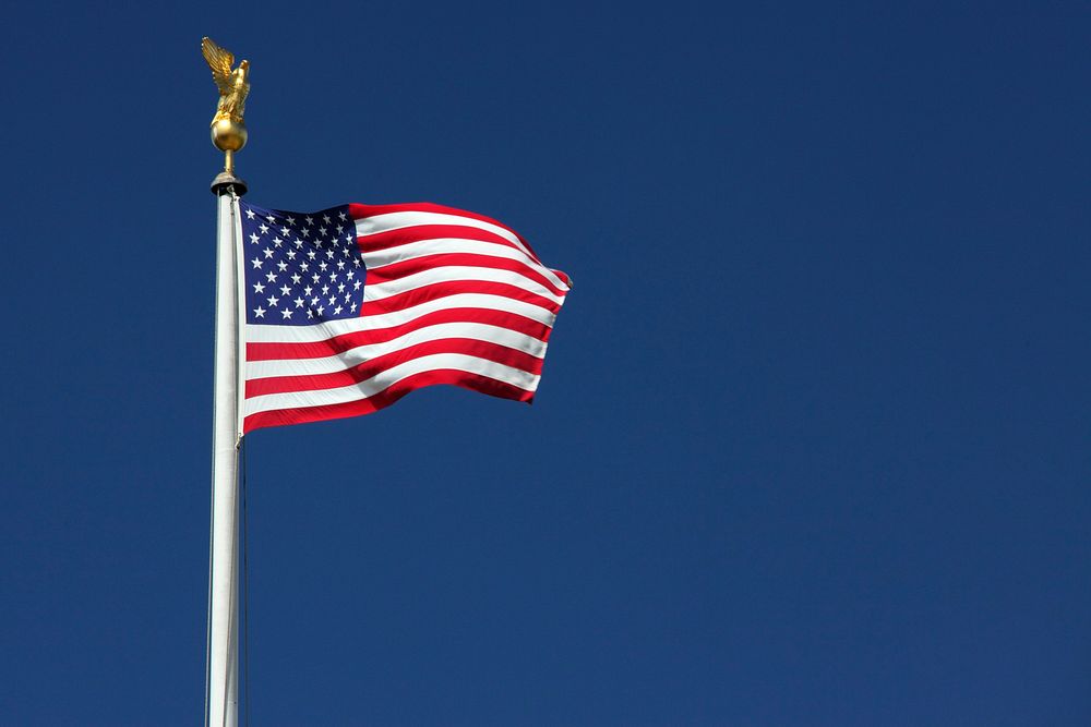 Free American flag image, public domain CC0 photo.