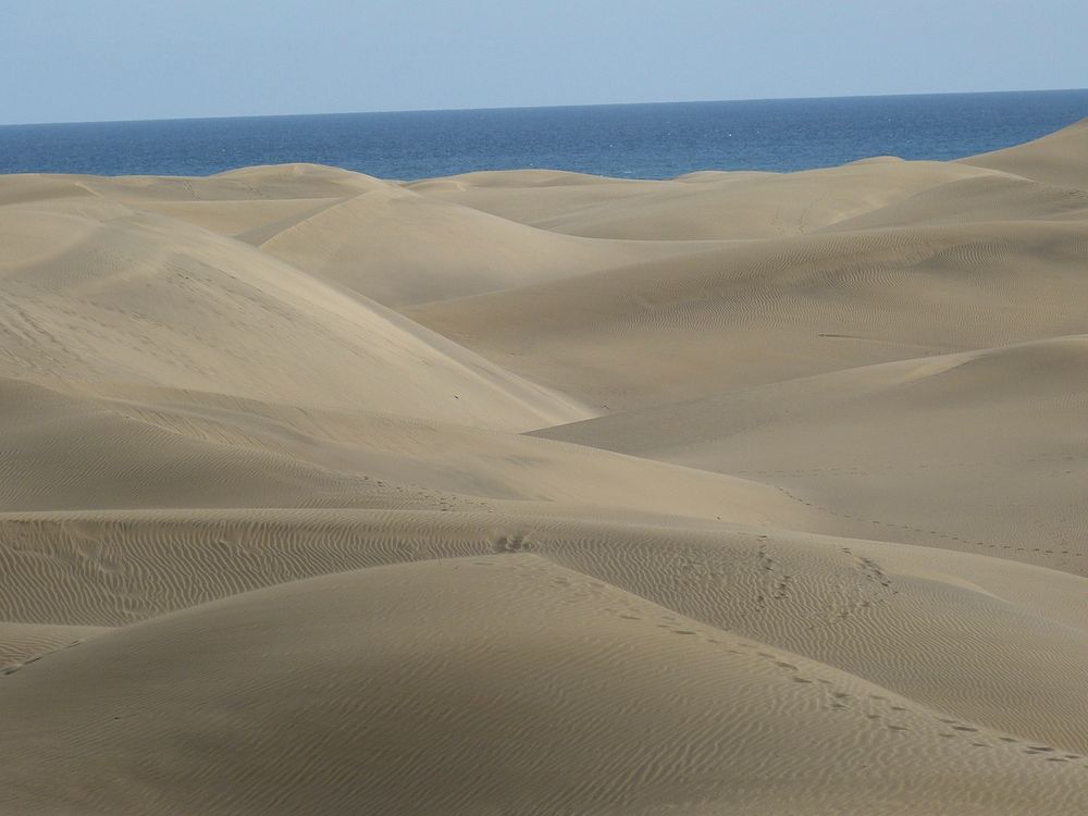Singing sand in Canary Islands. Free public domain CC0 photo.