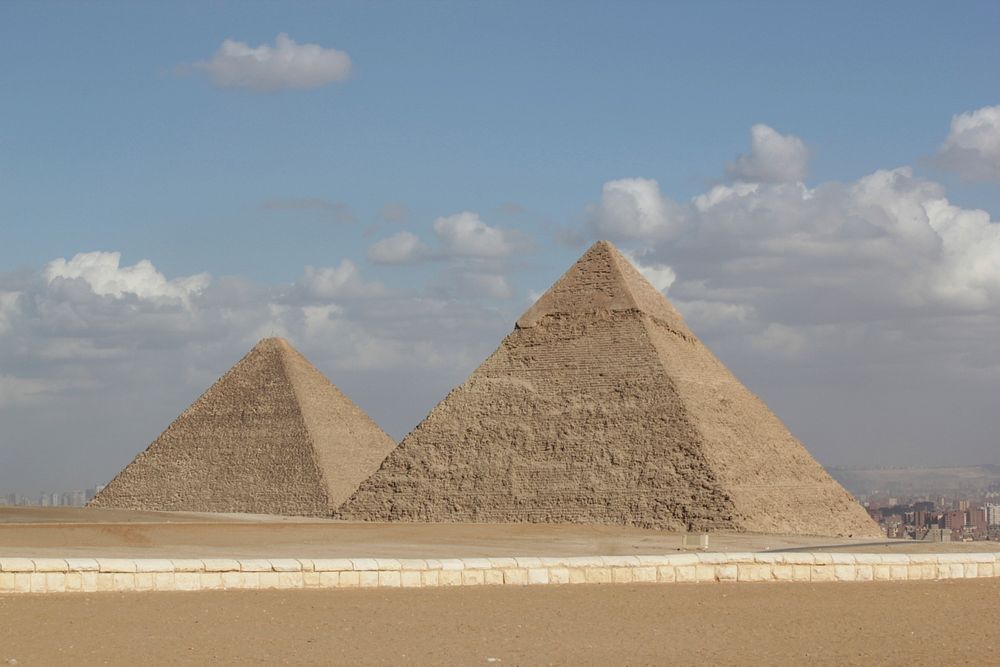 Free pyramid, desert image, public domain landscape CC0 photo.