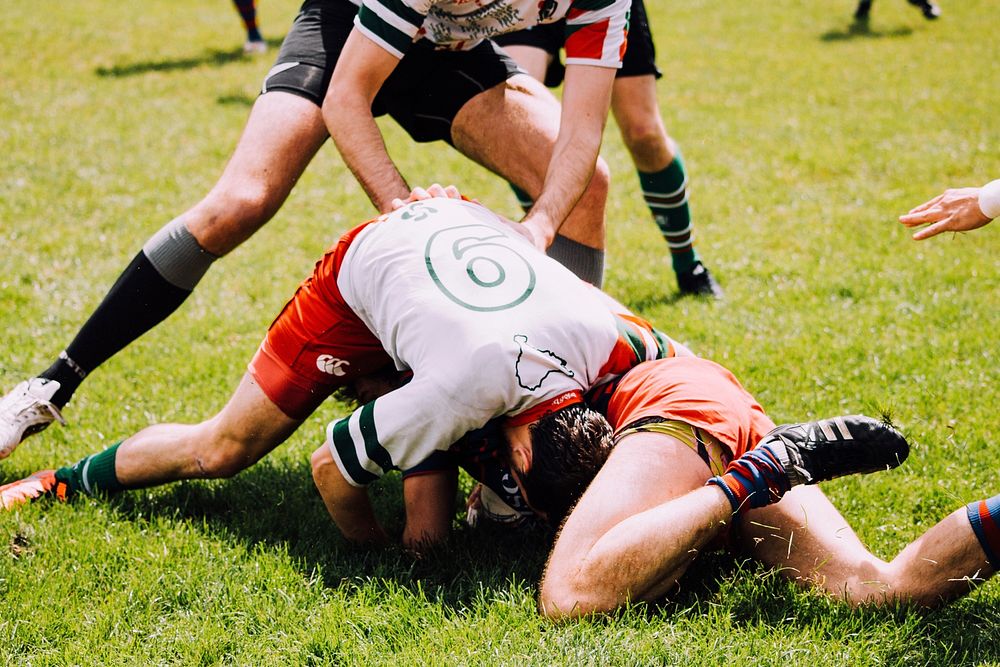 Rugby players, free public domain CC0 photo