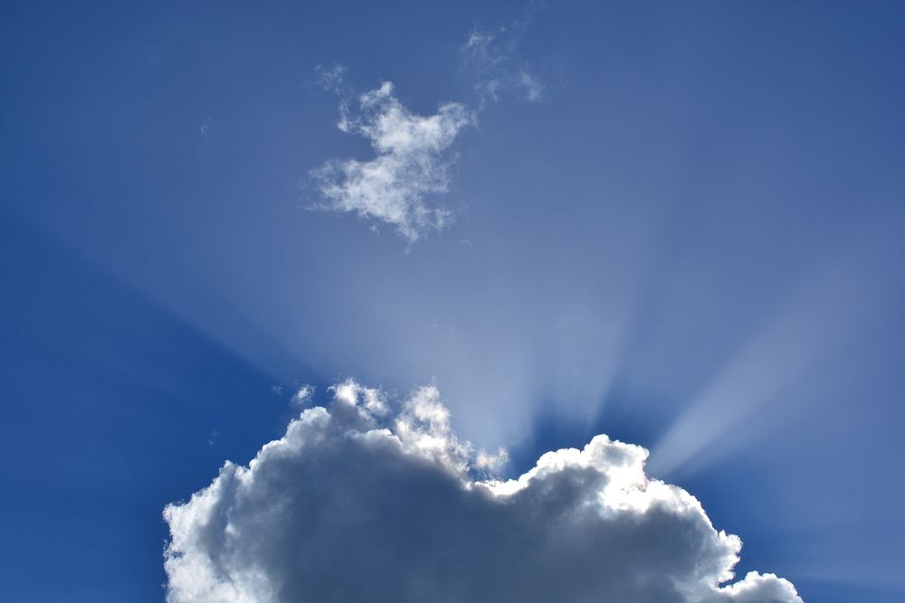 Free cloud in the sky image, public domain nature CC0 photo.