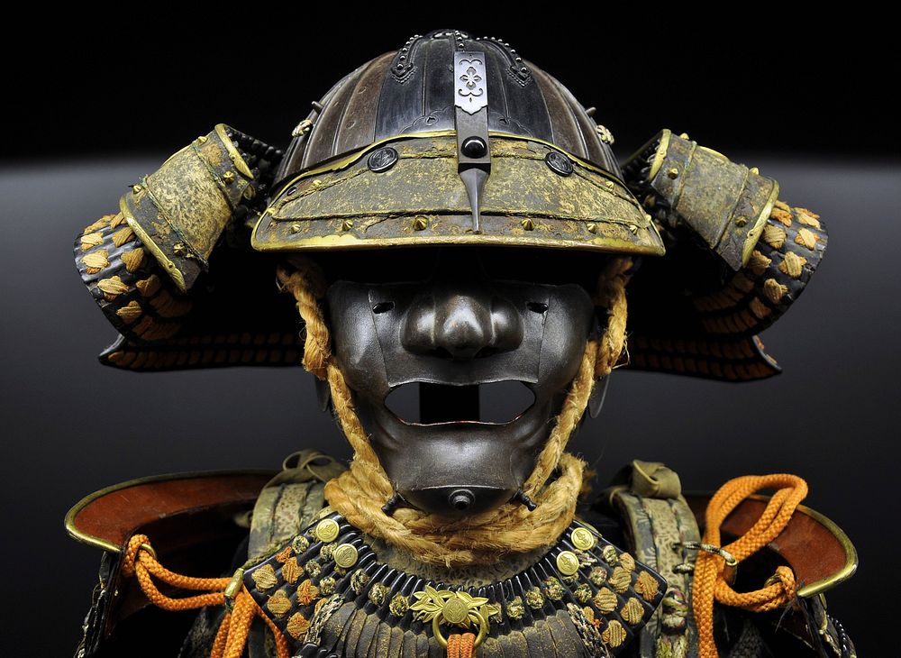 Free samurai helmet image, public domain artefact CC0 photo.