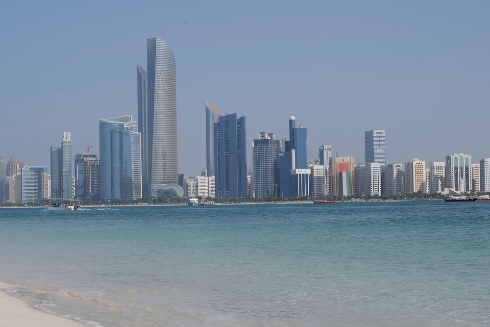 Abu Dhabi cityscape, free public domain CC0 photo