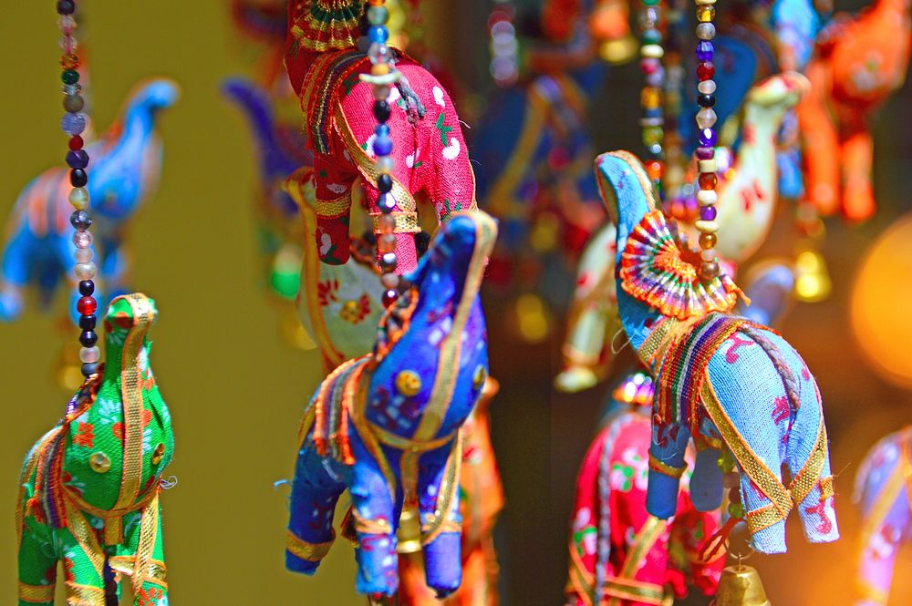 Free colorful elephant toy image, public domain CC0 photo.