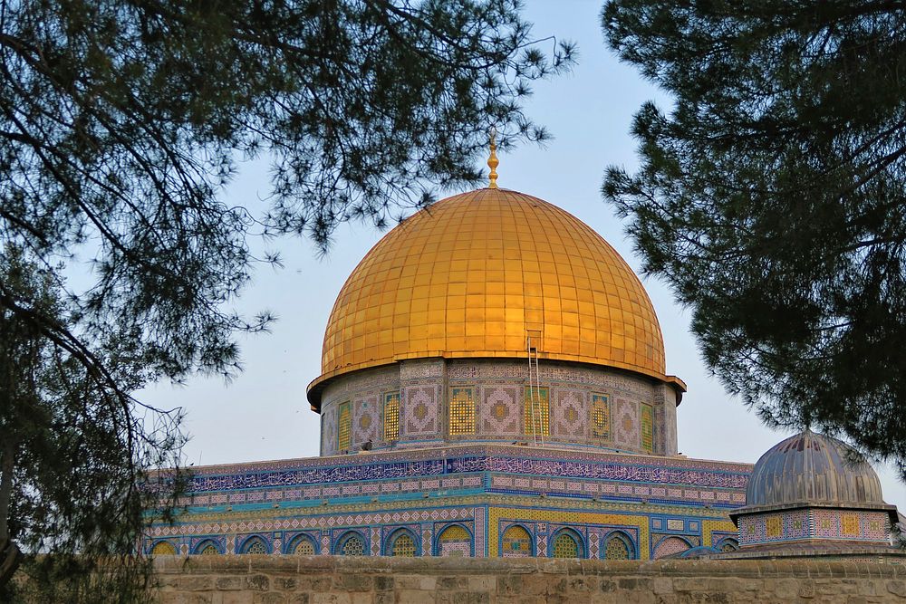 Free Dome of the Rock mosque image, public domain Jerusalem CC0 photo.