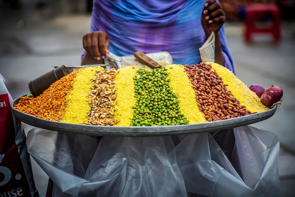 Free street food vendor in Jaipur public domain CC0 photo.