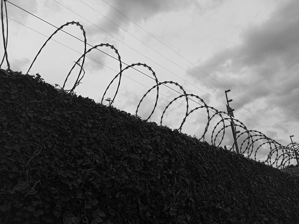 Free barbed wires image, public domain security CC0 photo.