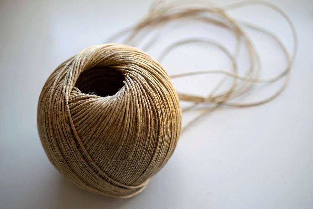 Free brown string photo, public domain rope CC0 image.