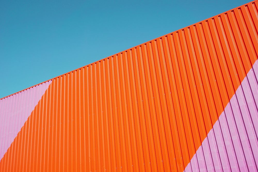 Free orange wall photo, public domain protection CC0 image.