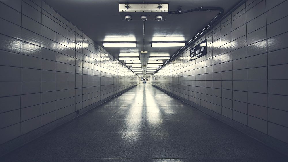 Free underground tunnel image, public domain infrastructure CC0 photo.