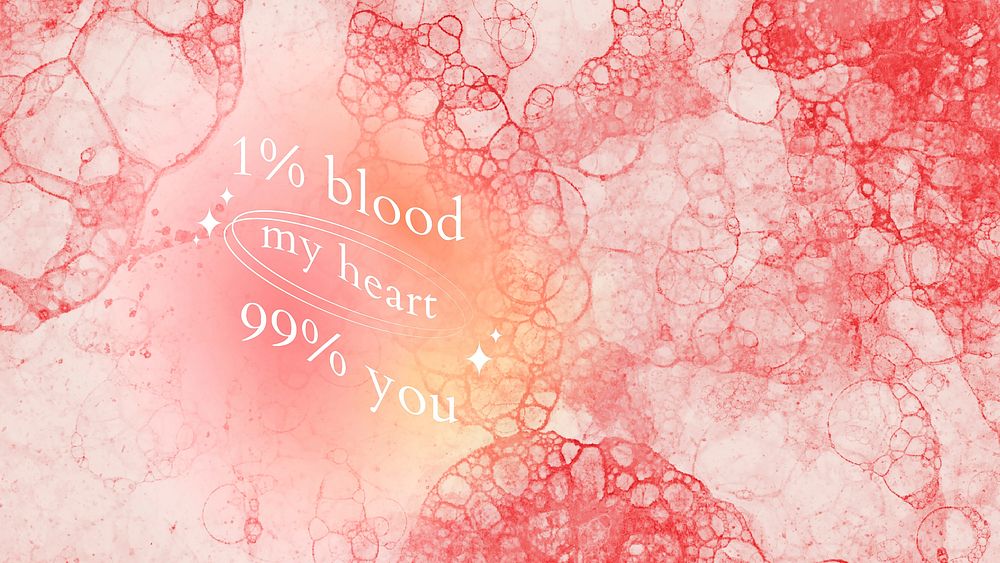 Aesthetic bubble art template vector with love quote blog banner