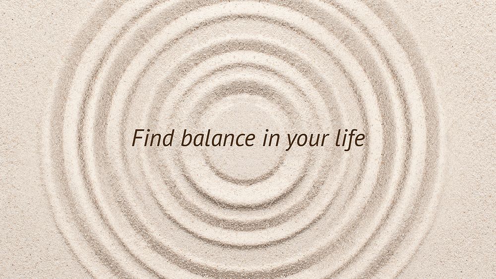 Find balance wellness template vector minimal blog banner