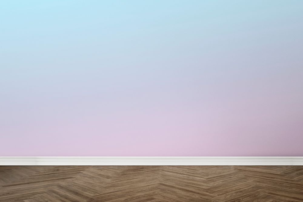 Empty room with gradient wall