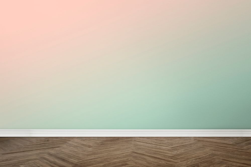 Empty room wall mockup psd interior design