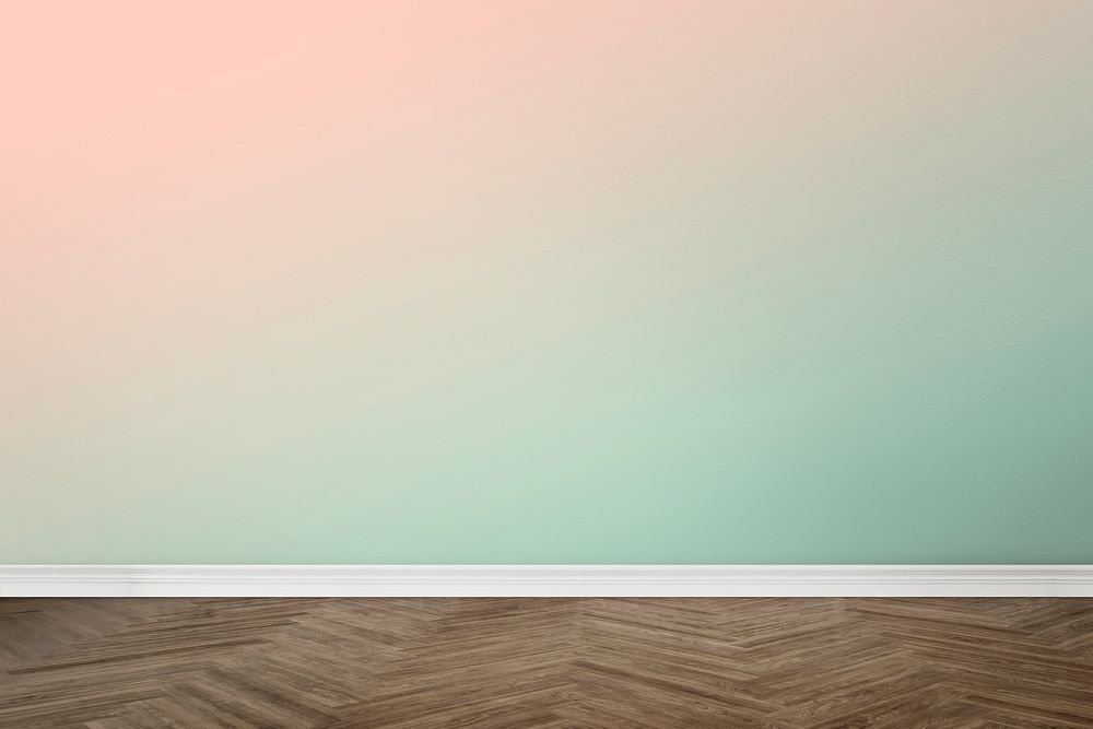 Empty room with gradient wall