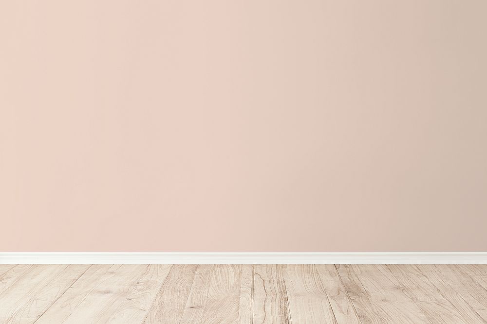 Empty room with pink wall