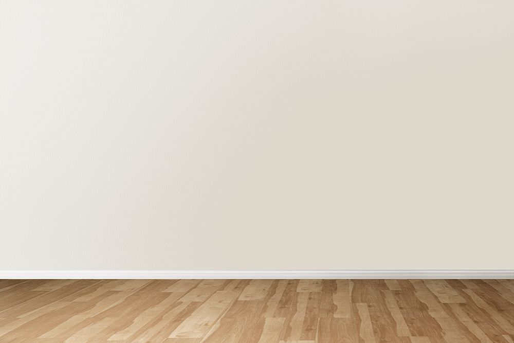 Beige wall mockup psd authentic empty room interior design