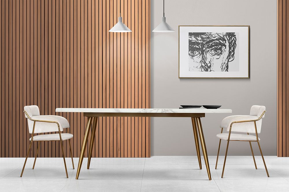 Modern luxury authentic dining room interior design