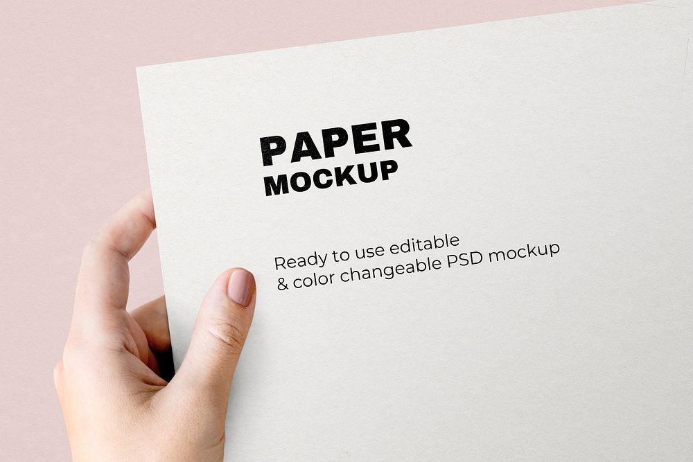 Business letterhead paper mockup psd minimal paper stationery